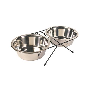 Trixie Matbar rostfri basic 2x1,8L