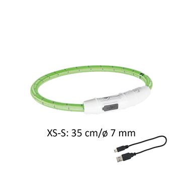 Trixie Blinkhalsband, XS-S limegrön