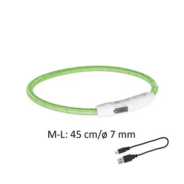 Trixie Blinkhalsband M-L limegrön