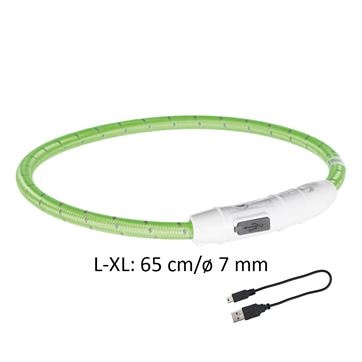 Trixie Blinkhalsband, L-XL limegrön