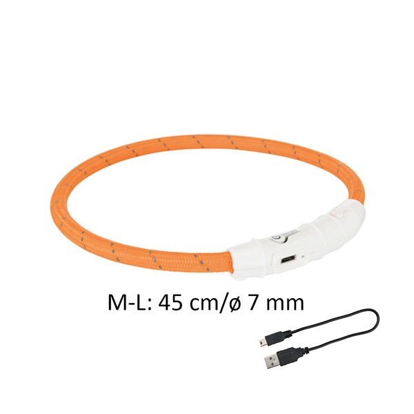Trixie Blinkhalsband, M-L orange