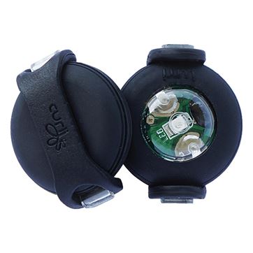 Curli lampa LED svart 2-pack