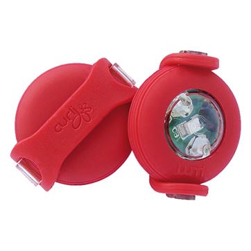 Curli lampa LED röd 2 pack