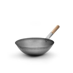 Wok Chinese med trähandtag, kolstål