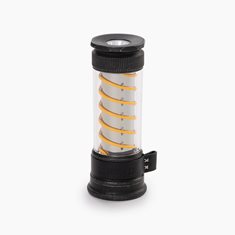 BAREBONES EDISON LIGHT STICK TUMBLED STEEL