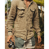 Safari Linen Shirt Mens