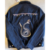 JEANSJACKA SVART MOTIV XL