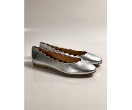Marielle ballerina silver skinn