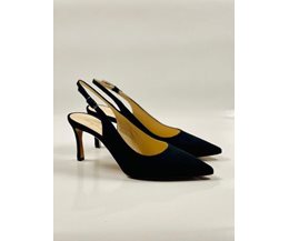 Isabel slingback pumps svart mocka