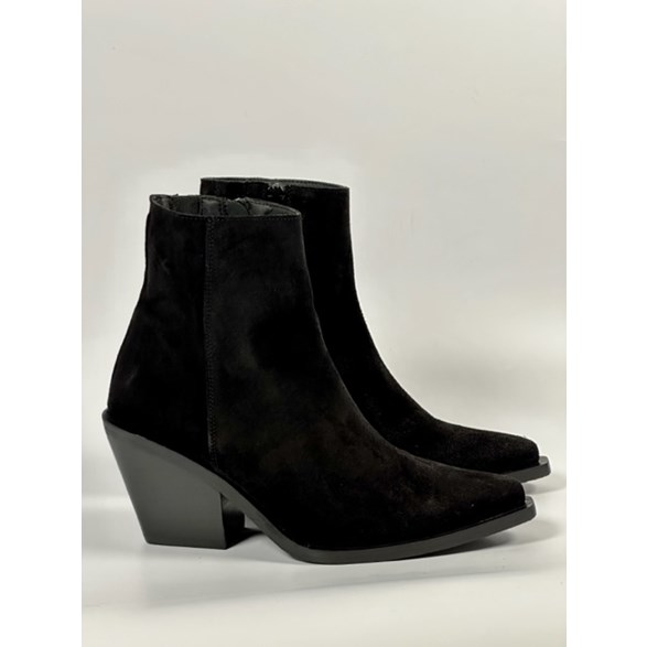Elin boots svart mocka