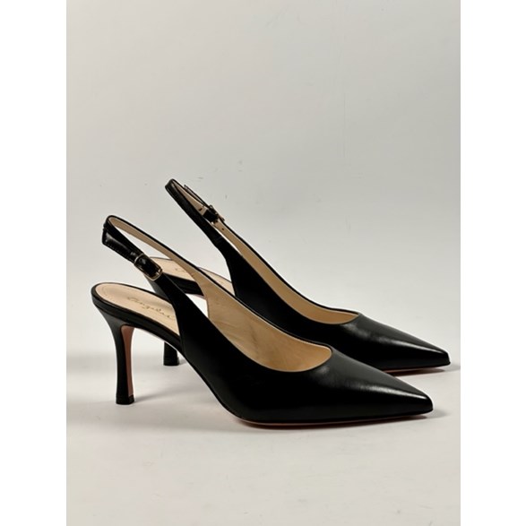 Isabel slingback pumps svart skinn