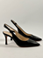 Isabel slingback pumps svart skinn