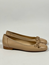Natalie ballerina beige skinn