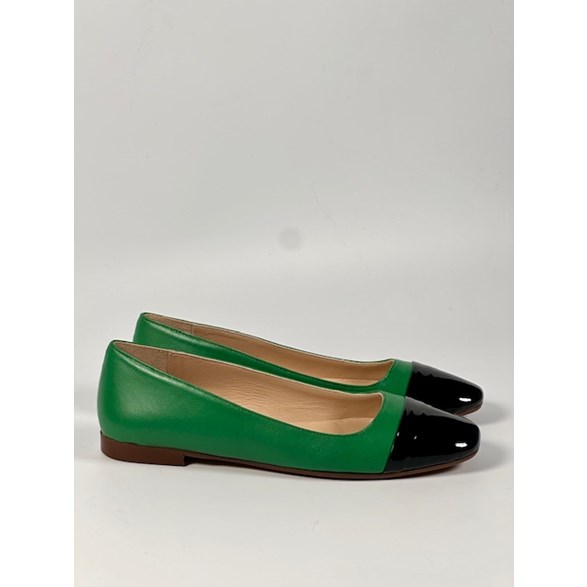 Arianna pumps grön skinn