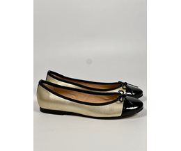 Alba ballerina guld skinn