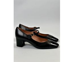 Greta pumps svart skinn