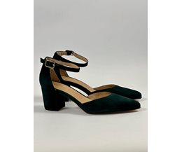 Sylvie pumps grön mocka