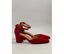 Sylvie pumps röd mocka