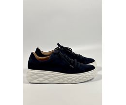 Paola sneakers blå mocka
