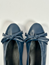 Victoria ballerina blå skinn