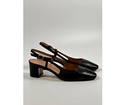 Ester slingback svart skinn