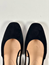Sofia slingback svart mocka