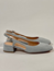 Sofia slingback ljusblå mocka