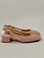 Sofia slingback rosa mocka