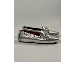 Sally car shoes silver skinn