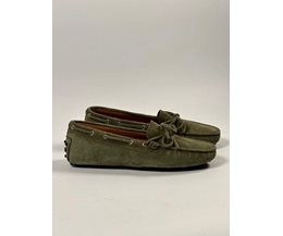 Sally car shoes grön mocka