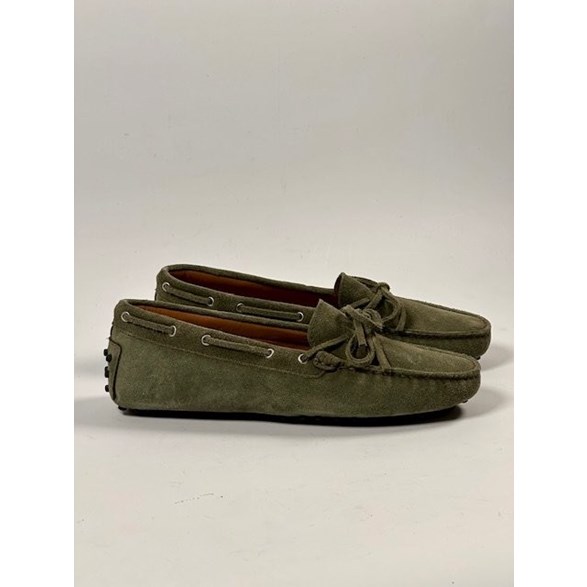 Sally car shoes grön mocka