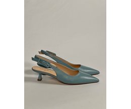 Wilma slingback ljusblå skinn