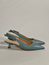 Wilma slingback ljusblå skinn