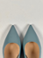 Wilma slingback ljusblå skinn