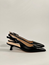 Wilma slingback svart skinn