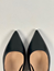 Wilma slingback svart skinn