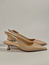 Wilma slingback beige skinn