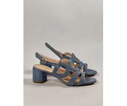 Lovisa sandal ljusblå mocka