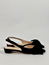 Asta slingback svart mocka