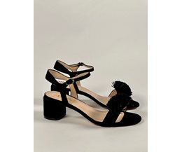 Amara sandal svart mocka