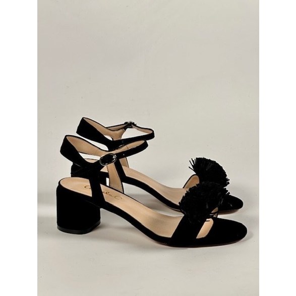 Amara sandal svart mocka
