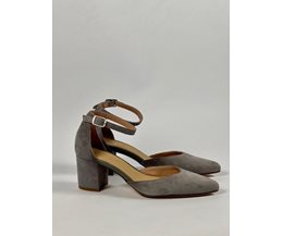 Sylvie pumps ljusgrå mocka