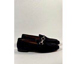 Lotta loafers svart mocka