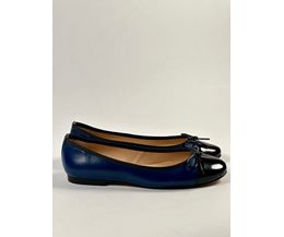 Alba ballerine blå skinn