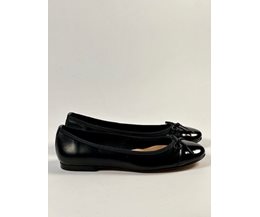 Alba ballerina svart skinn