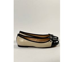 Alba ballerina beige skinn