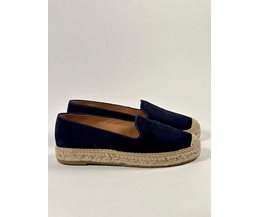 Elenor espadrillos blå mocka