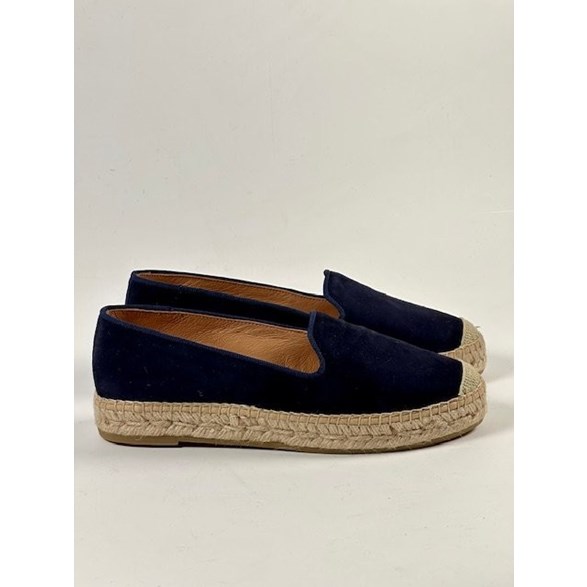 Elenor espadrillos blå mocka