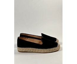 Elenor espadrillos svart mocka