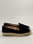 Elenor espadrillos svart mocka